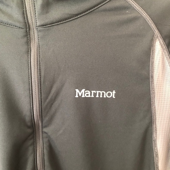 Marmot men’s grey and silver 1/4 zip short sleeve shirt size large - Picture 2 of 6